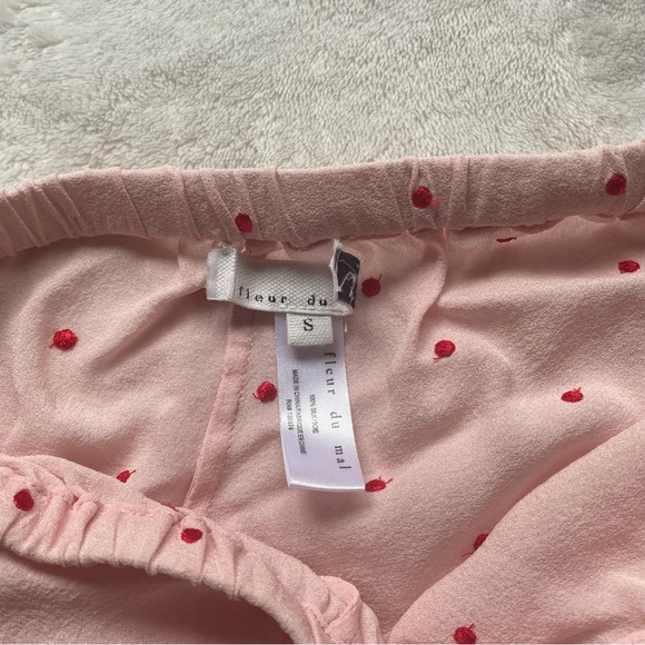 Fleur Du Mal. Dot Embroider Set. Top and Bottom Different sizes - Picture 5 of 8